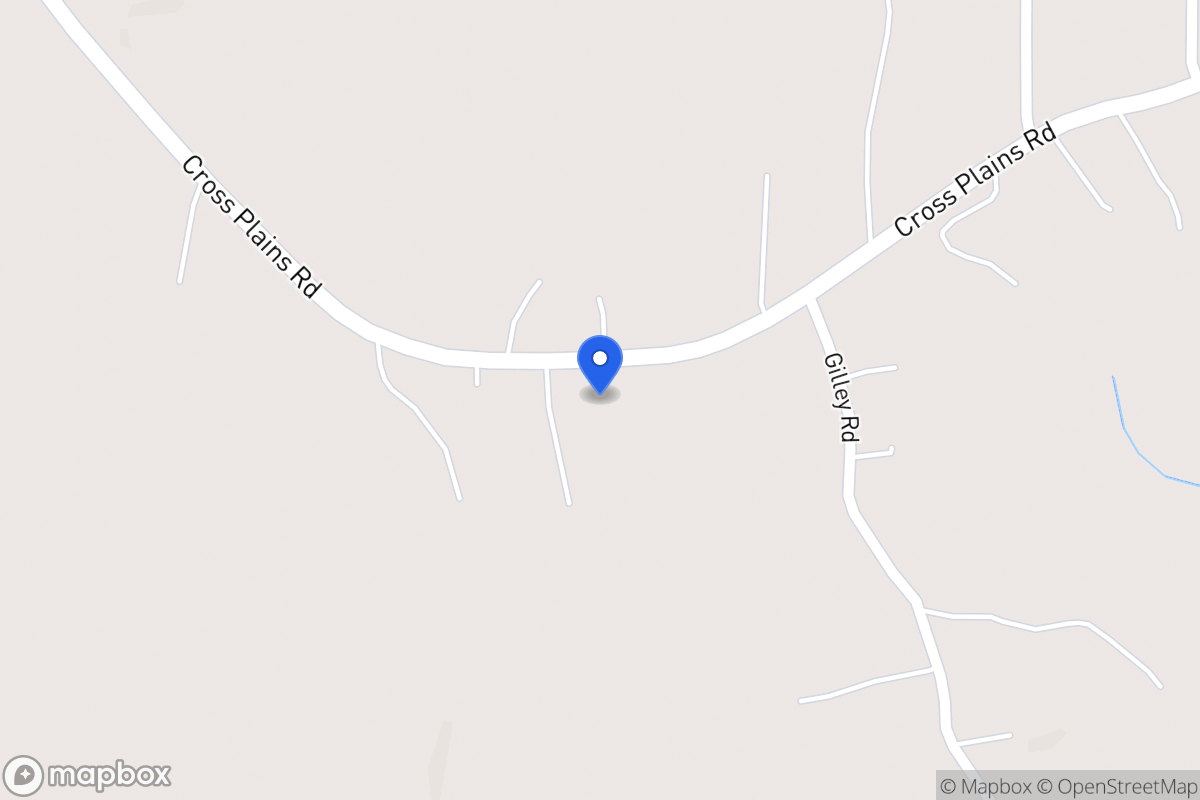 Map of 845 Cross Plains Rd
