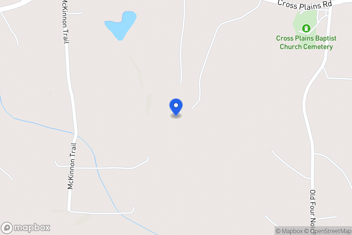 Map of 1341 Cross Plains Rd