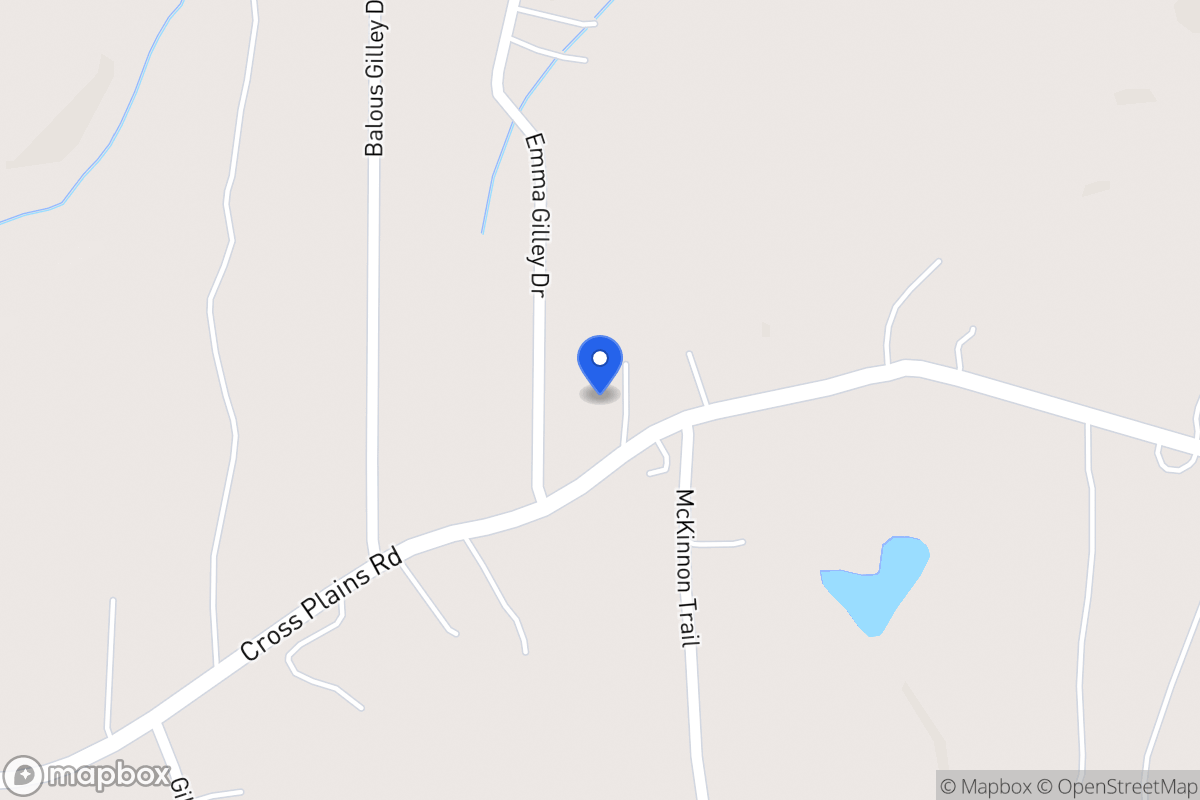 Map of 1110 Cross Plains Rd