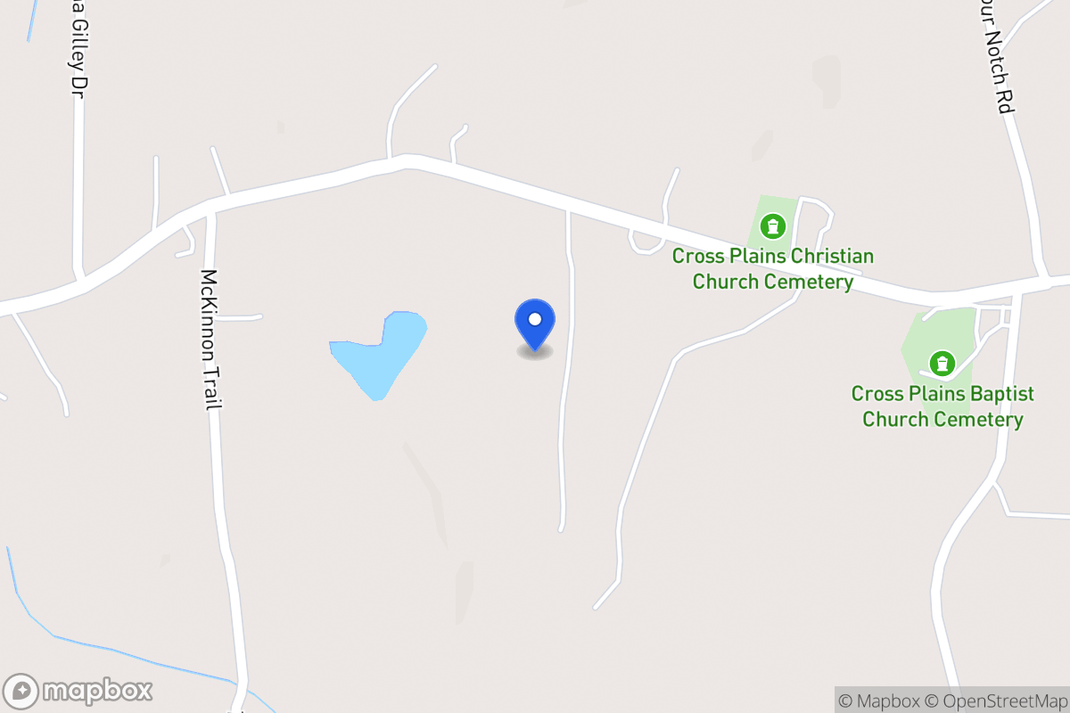 Map of 1259 Cross Plains Rd