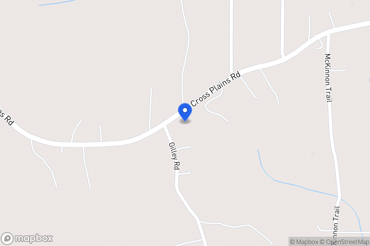 Map of 957 Cross Plains Rd