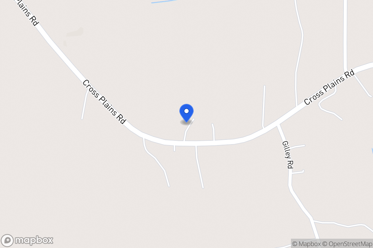 Map of 820 Cross Plains Rd
