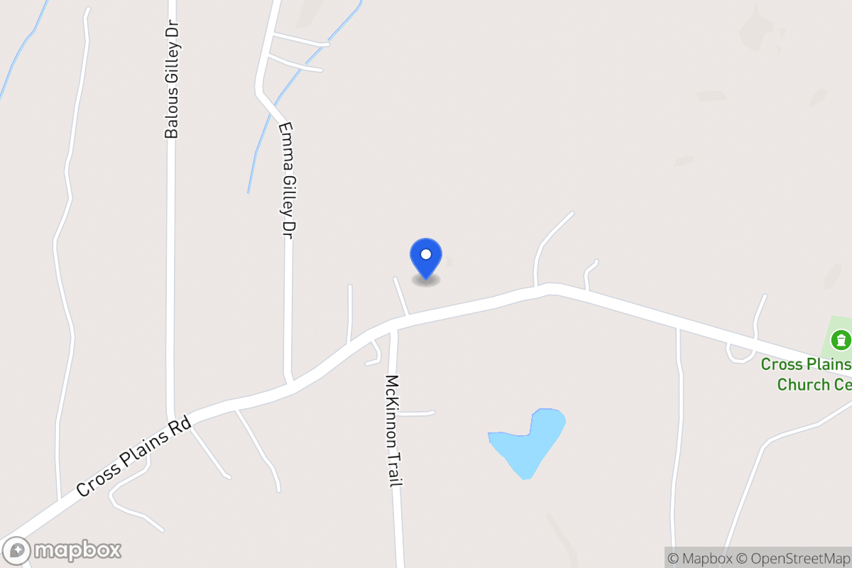 Map of 1122 Cross Plains Rd