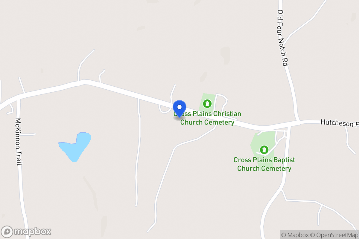 Map of 1303 Cross Plains Rd