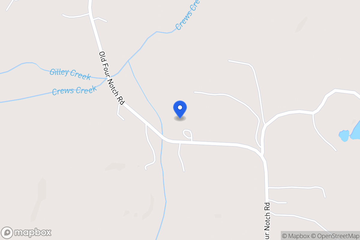 Map of 423 Old Four Notch Rd