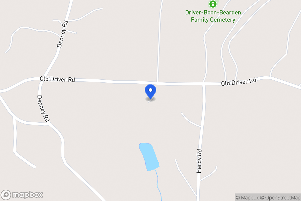 Map of 753 Old Driver Rd