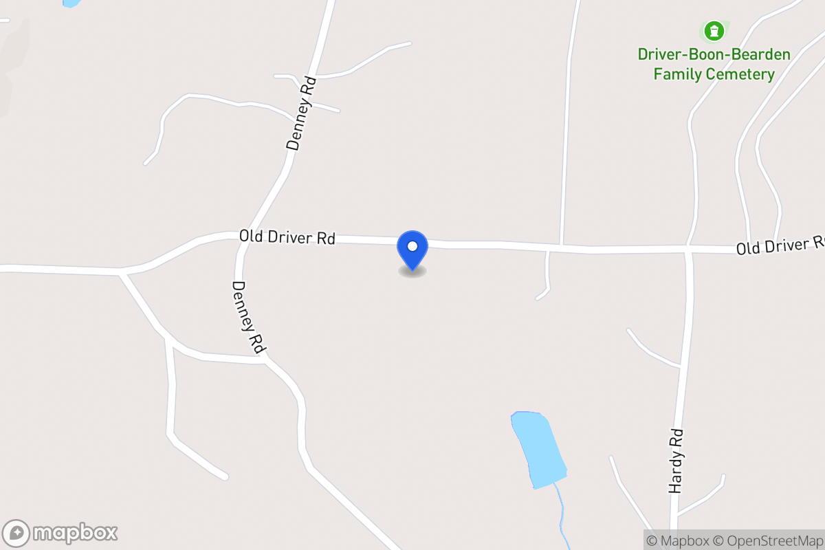 Map of 697 Old Driver Rd