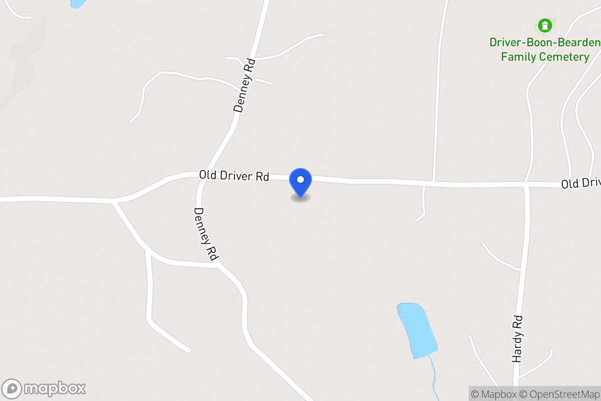 Map of 687 Old Driver Rd