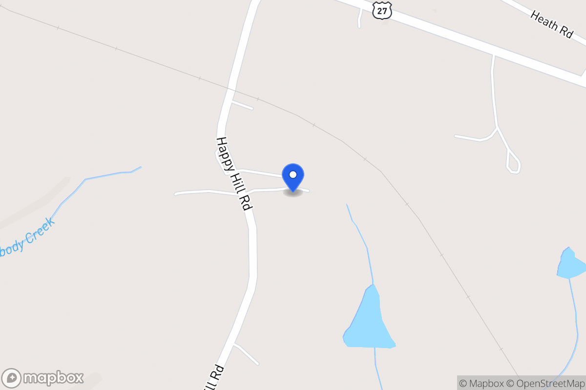 Map of 160 Happy Hill Rd