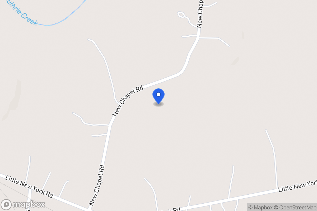 Map of 233 New Chapel Rd
