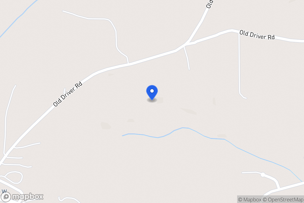 Map of Old Driver Rd