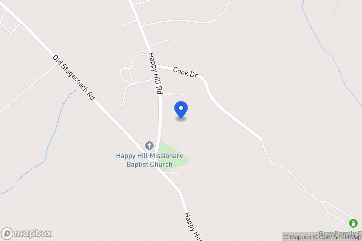 Map of 874 Happy Hill Rd