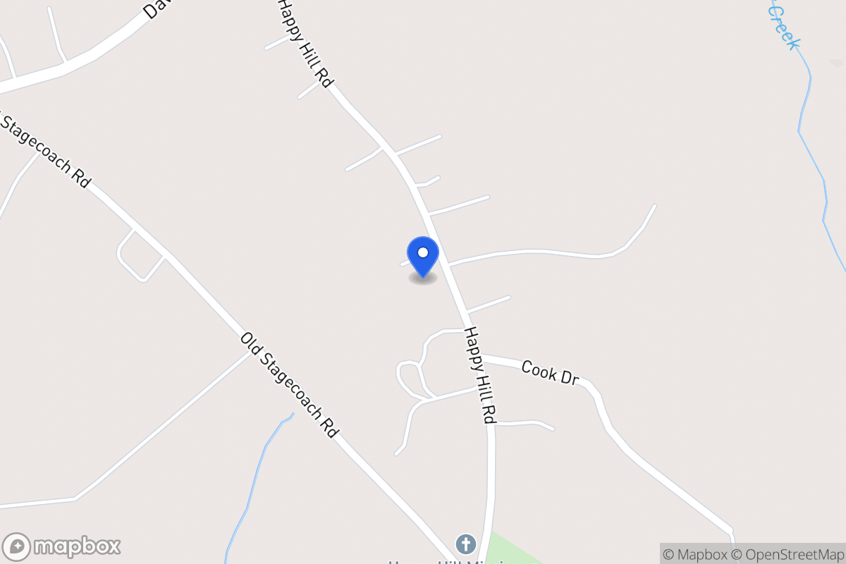 Map of 795 Happy Hill Rd