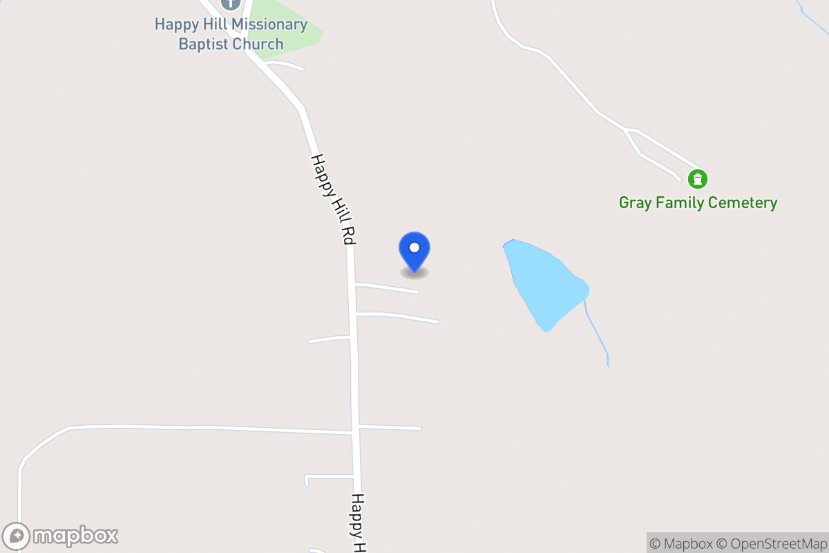 Map of 1078 Happy Hill Rd
