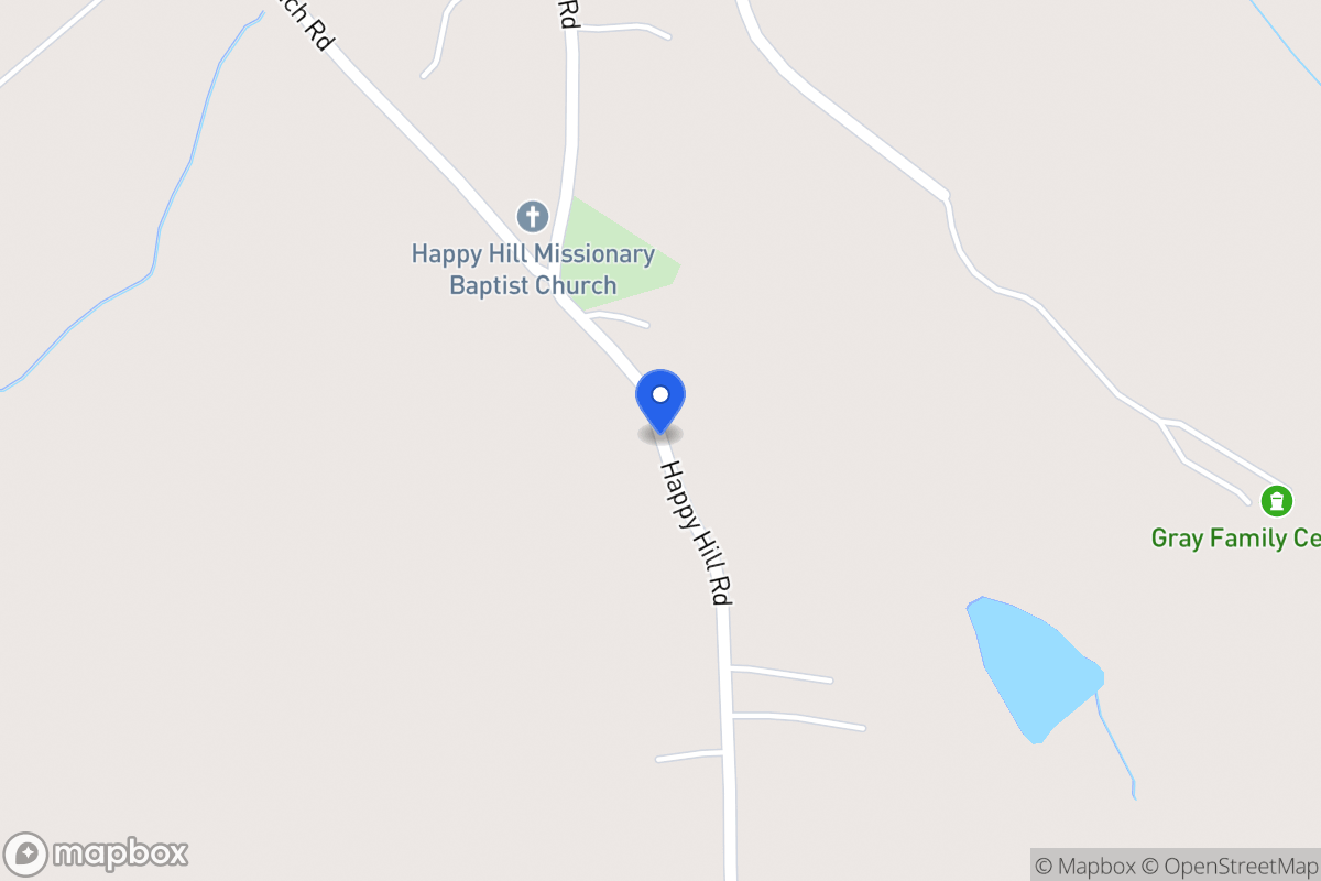 Map of 1010 Happy Hill Rd