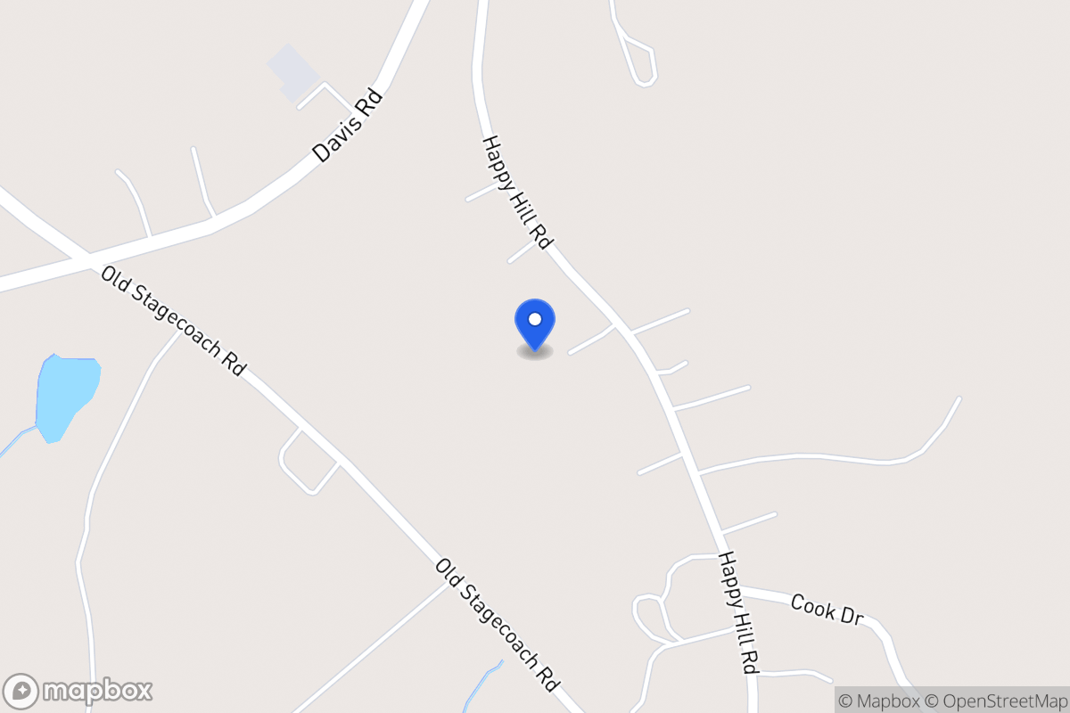 Map of 707 Happy Hill Rd