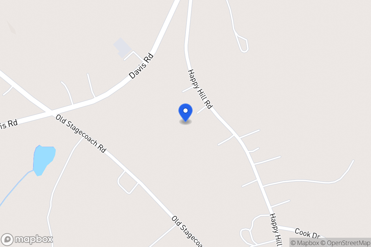 Map of 701 Happy Hill Rd