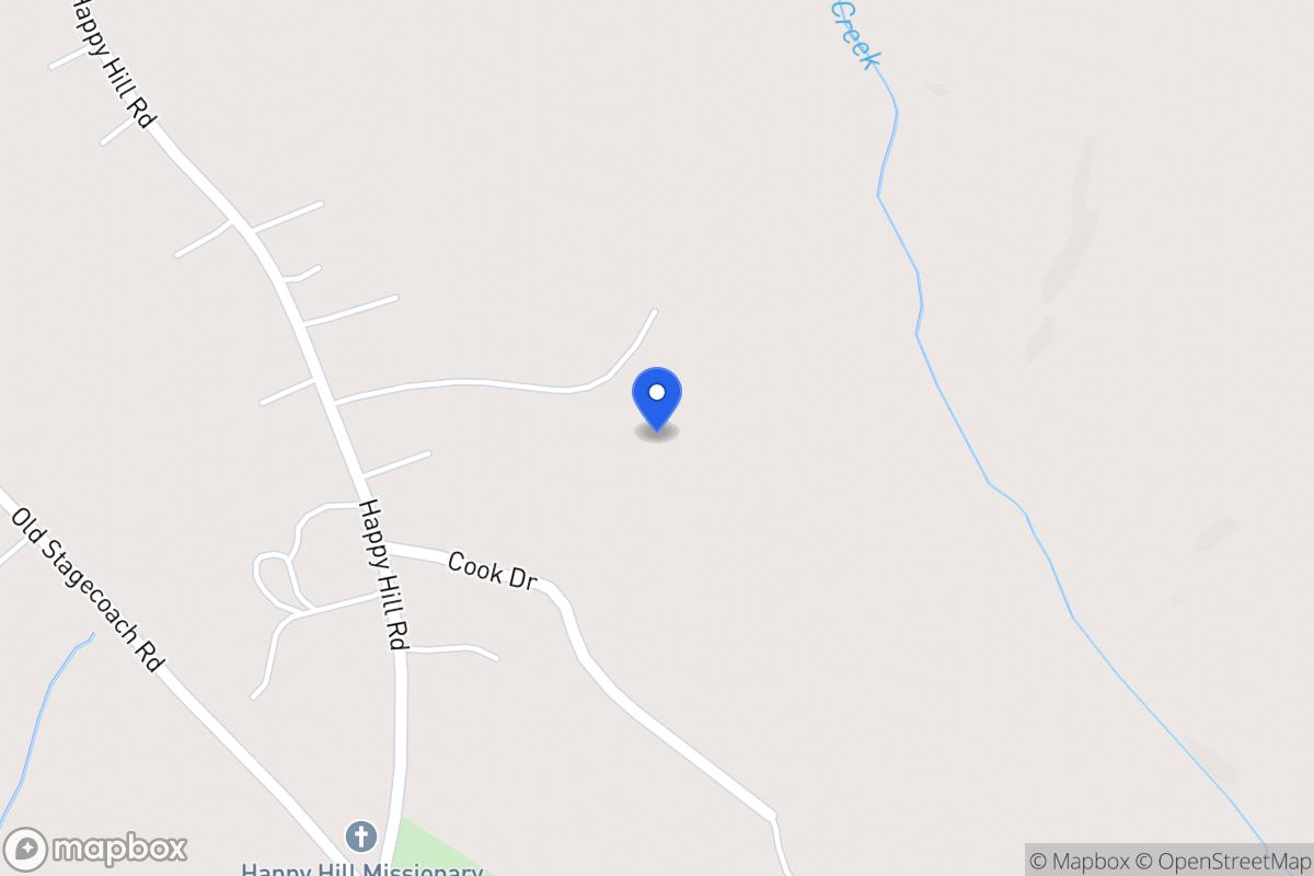 Map of 808 Happy Hill Rd