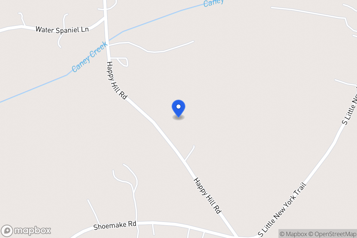 Map of 1454 Happy Hill Rd