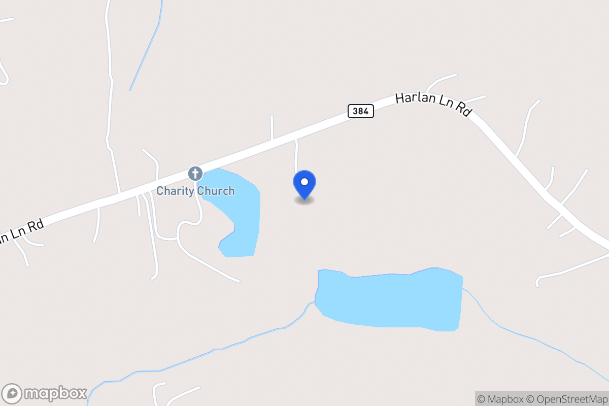 Map of 1357 Harlan Lane Rd