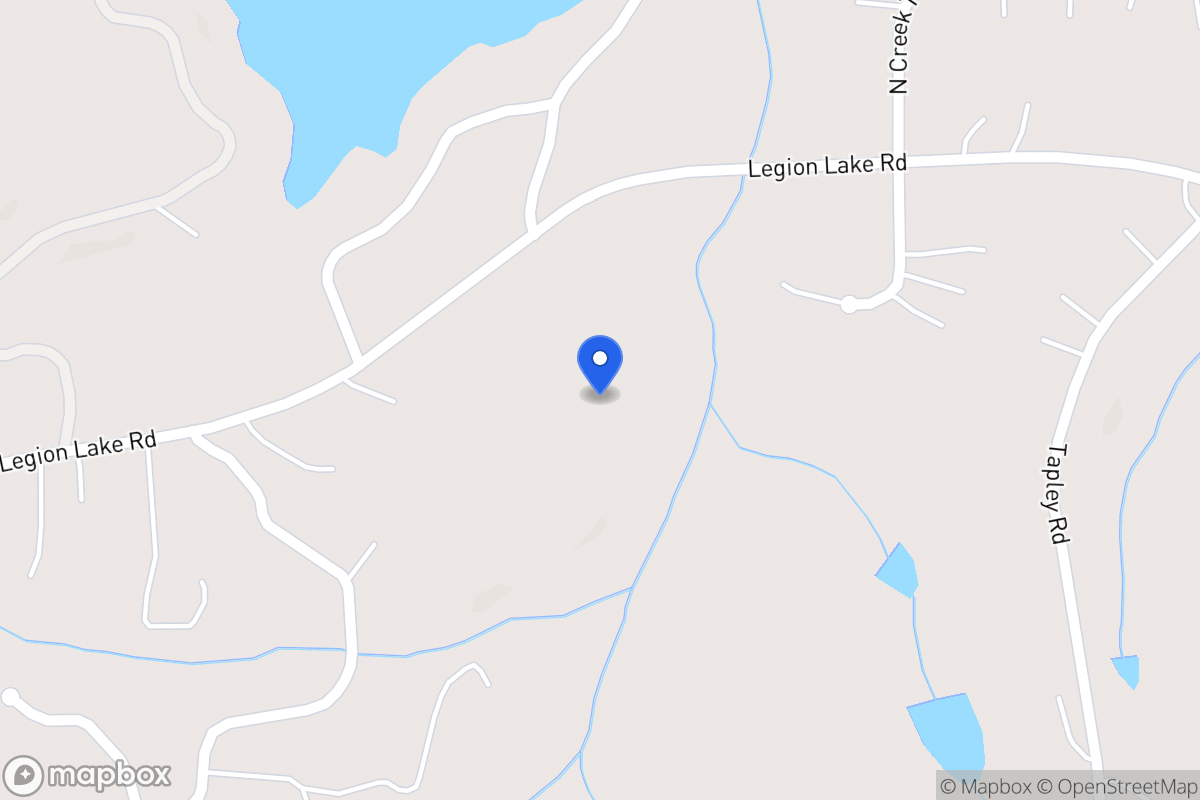 Map of 689 Legion Lake Rd