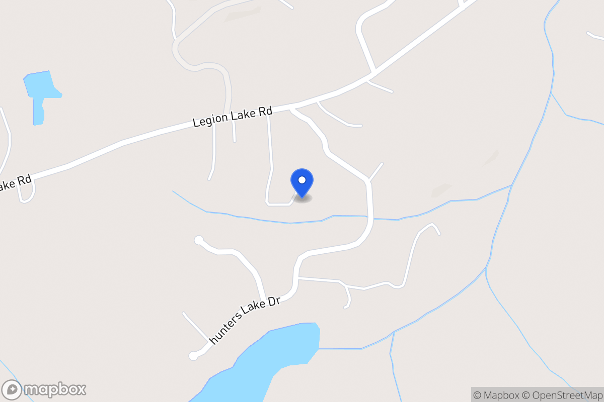 Map of 597 Legion Lake Rd