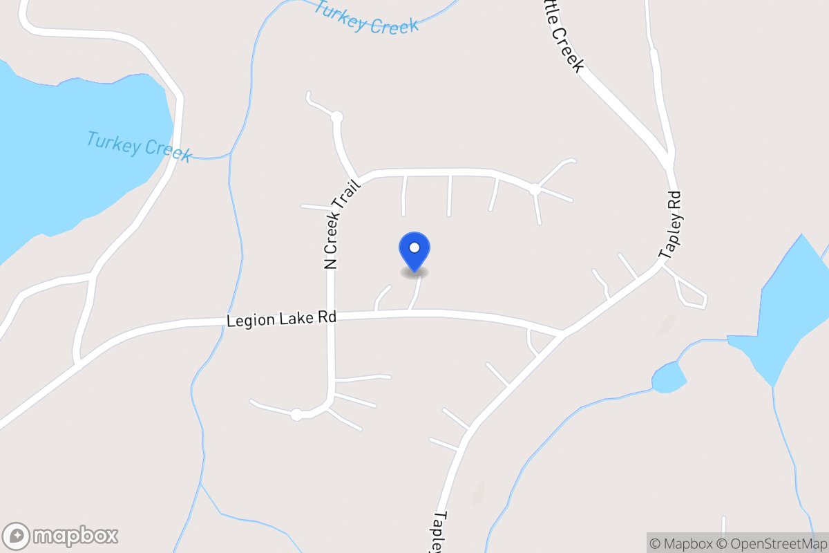 Map of 764 Legion Lake Rd