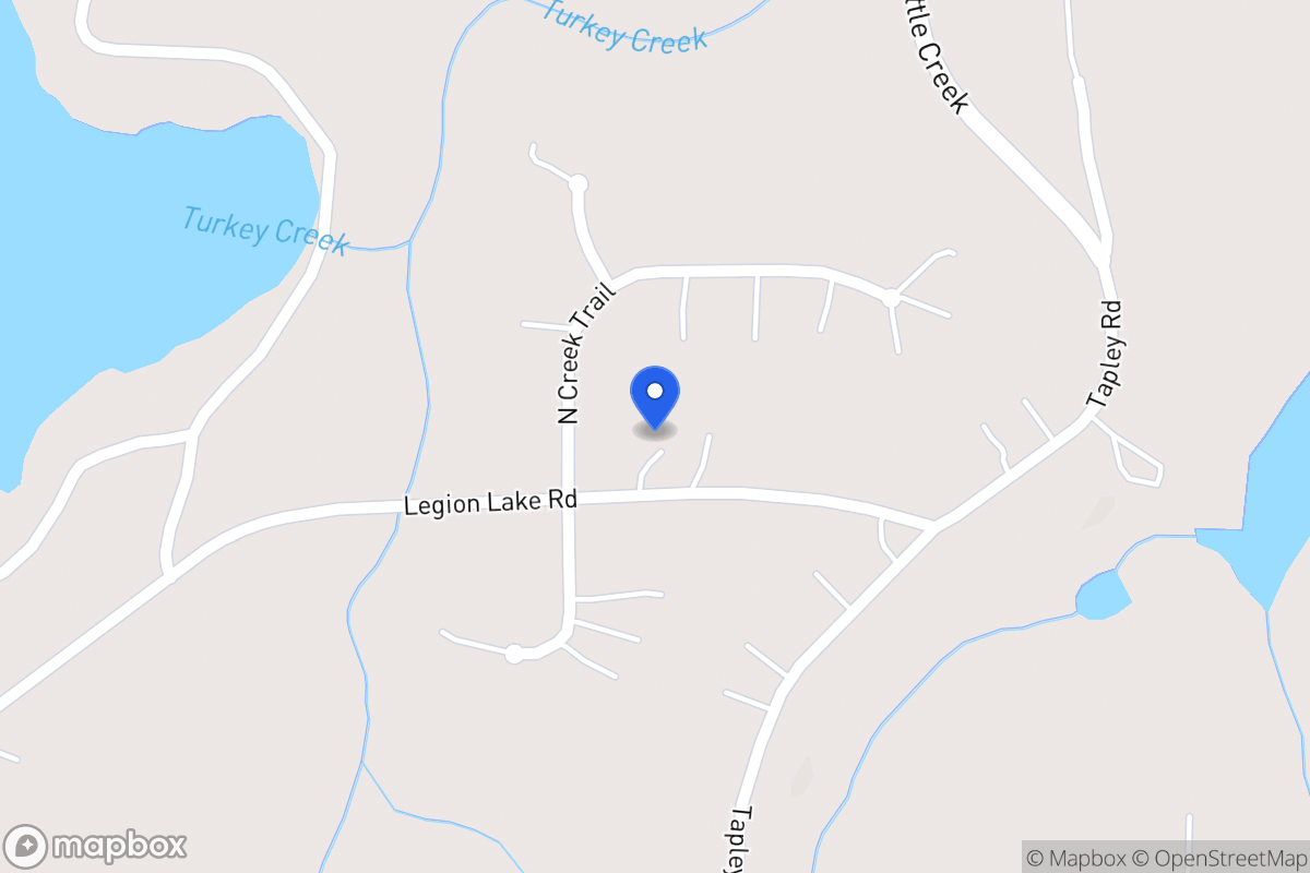 Map of 760 Legion Lake Rd