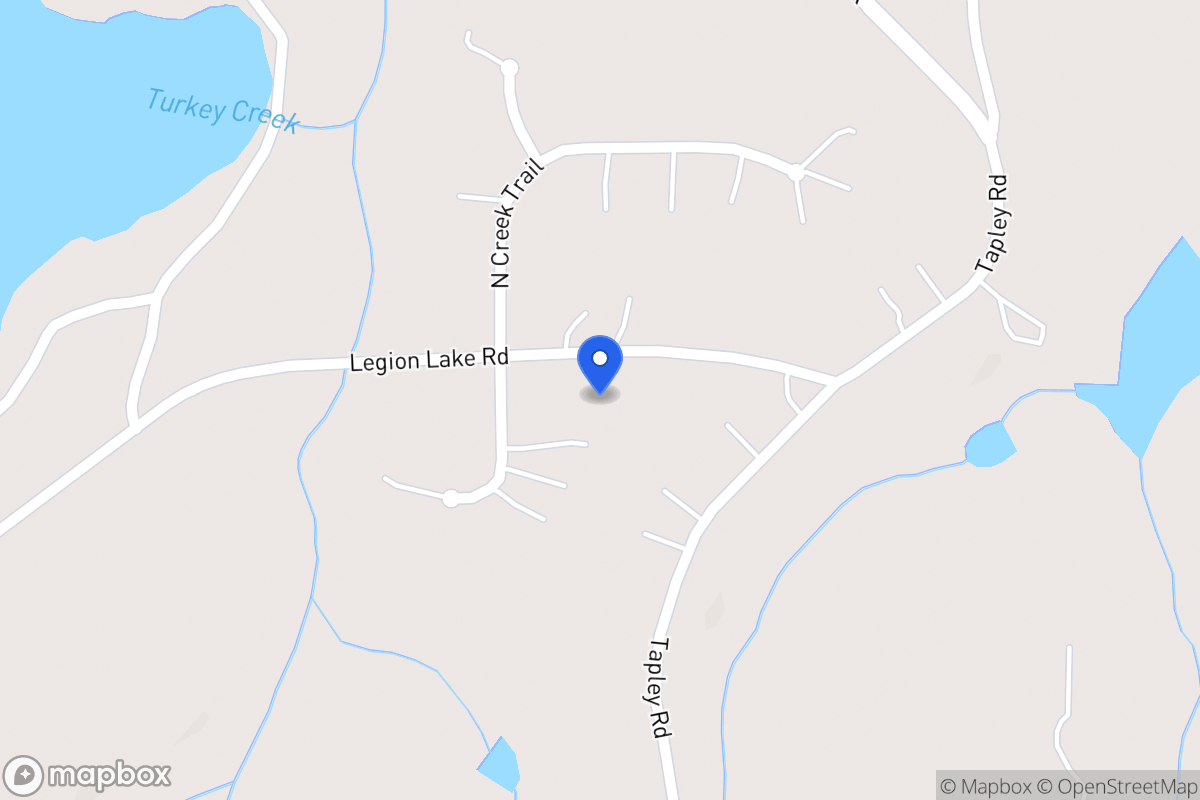Map of 761 Legion Lake Rd