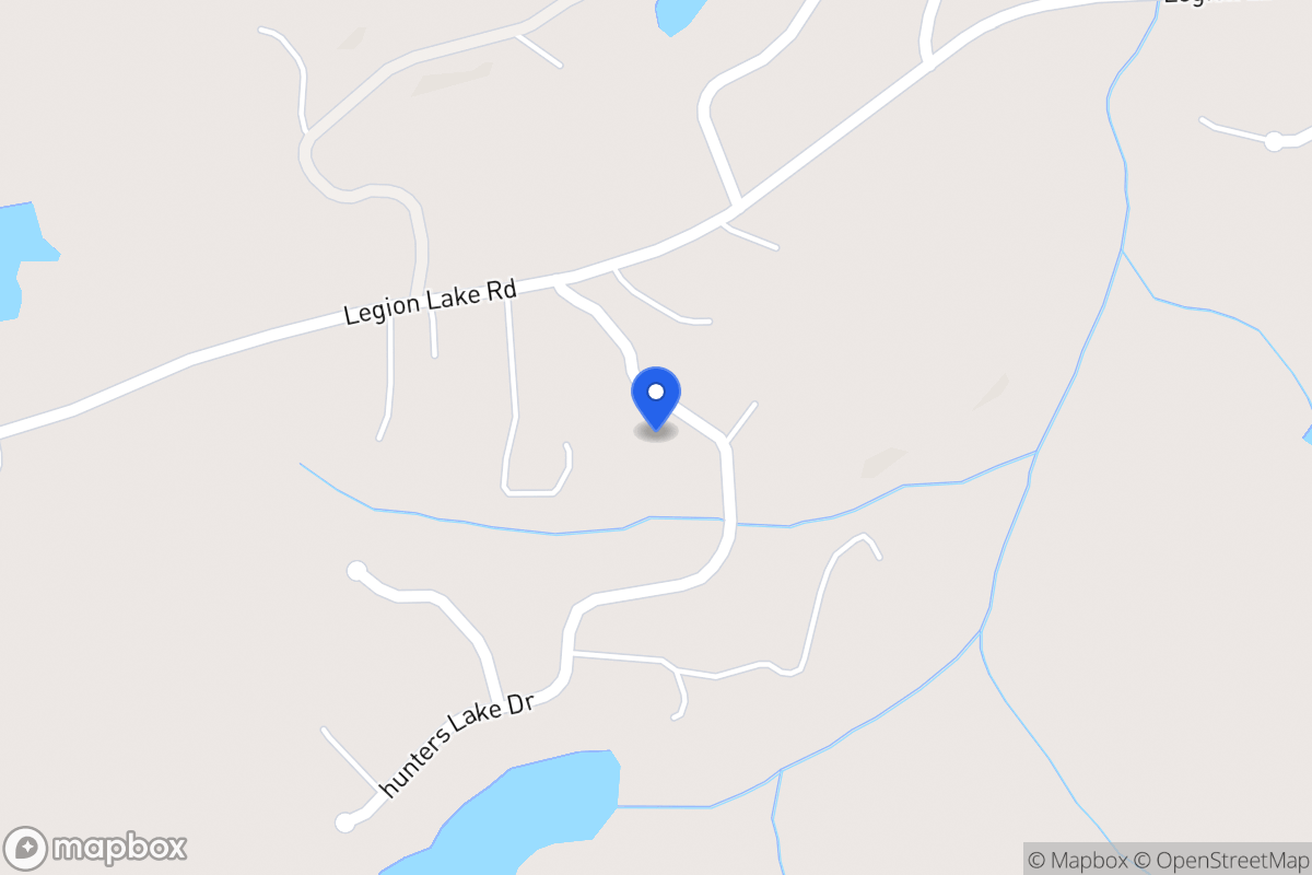 Map of 117 Hunters Lake Dr