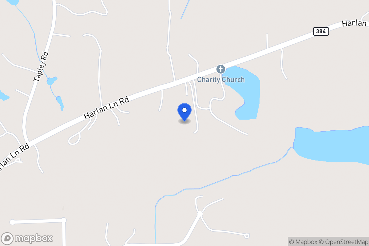 Map of 1231 Harlan Lane Rd