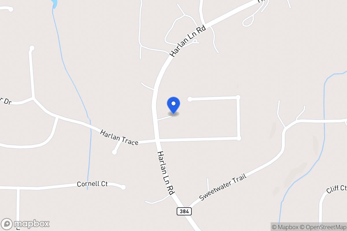 Map of 935 Harlan Lane Rd
