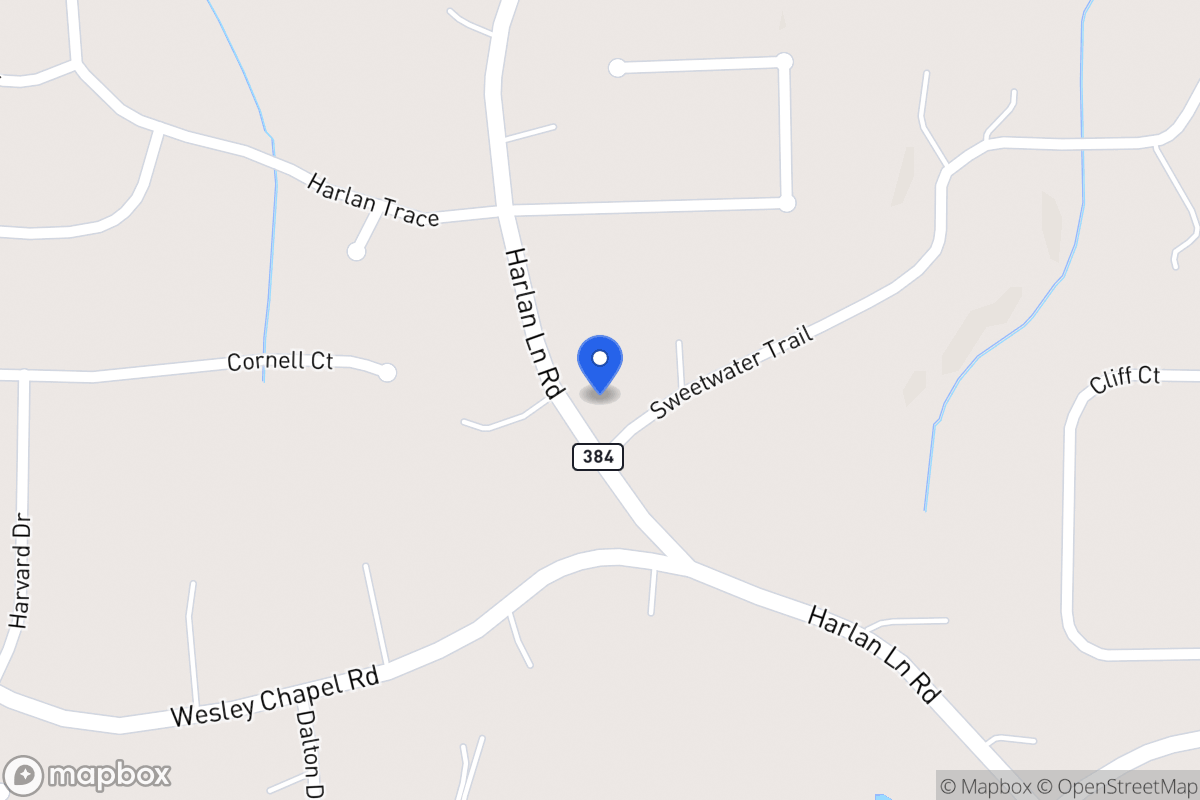 Map of 841 Harlan Lane Rd