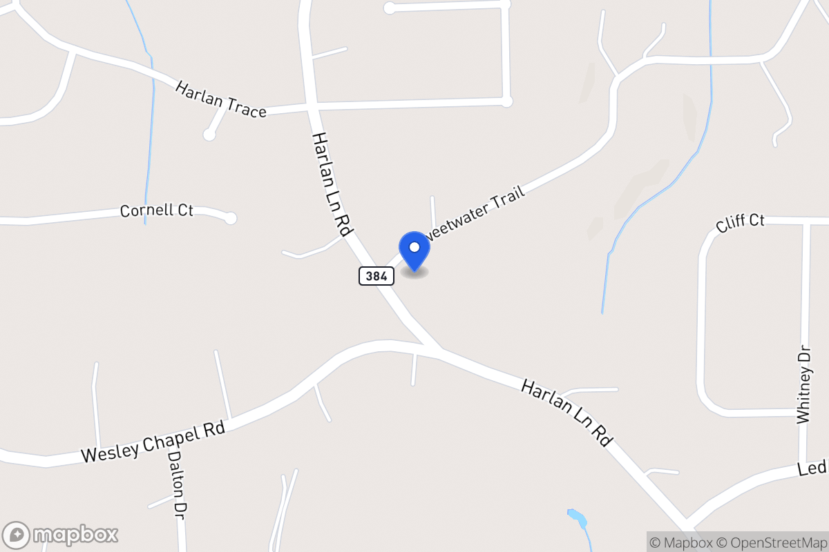 Map of 819 Harlan Lane Rd