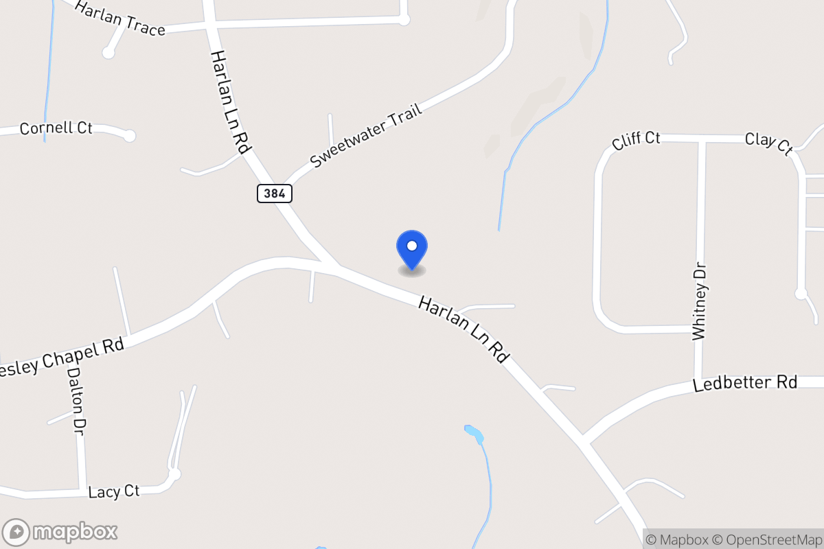 Map of 749 Harlan Lane Rd