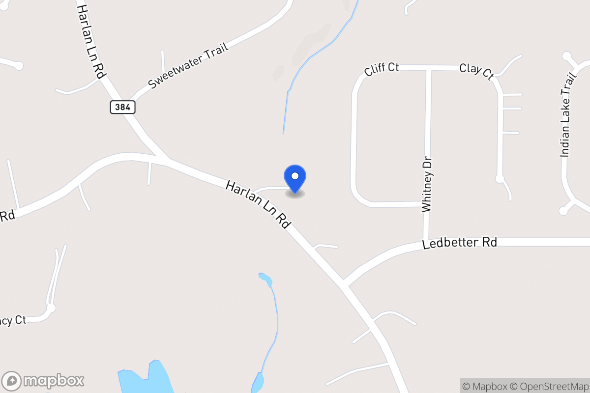Map of 721 Harlan Lane Rd