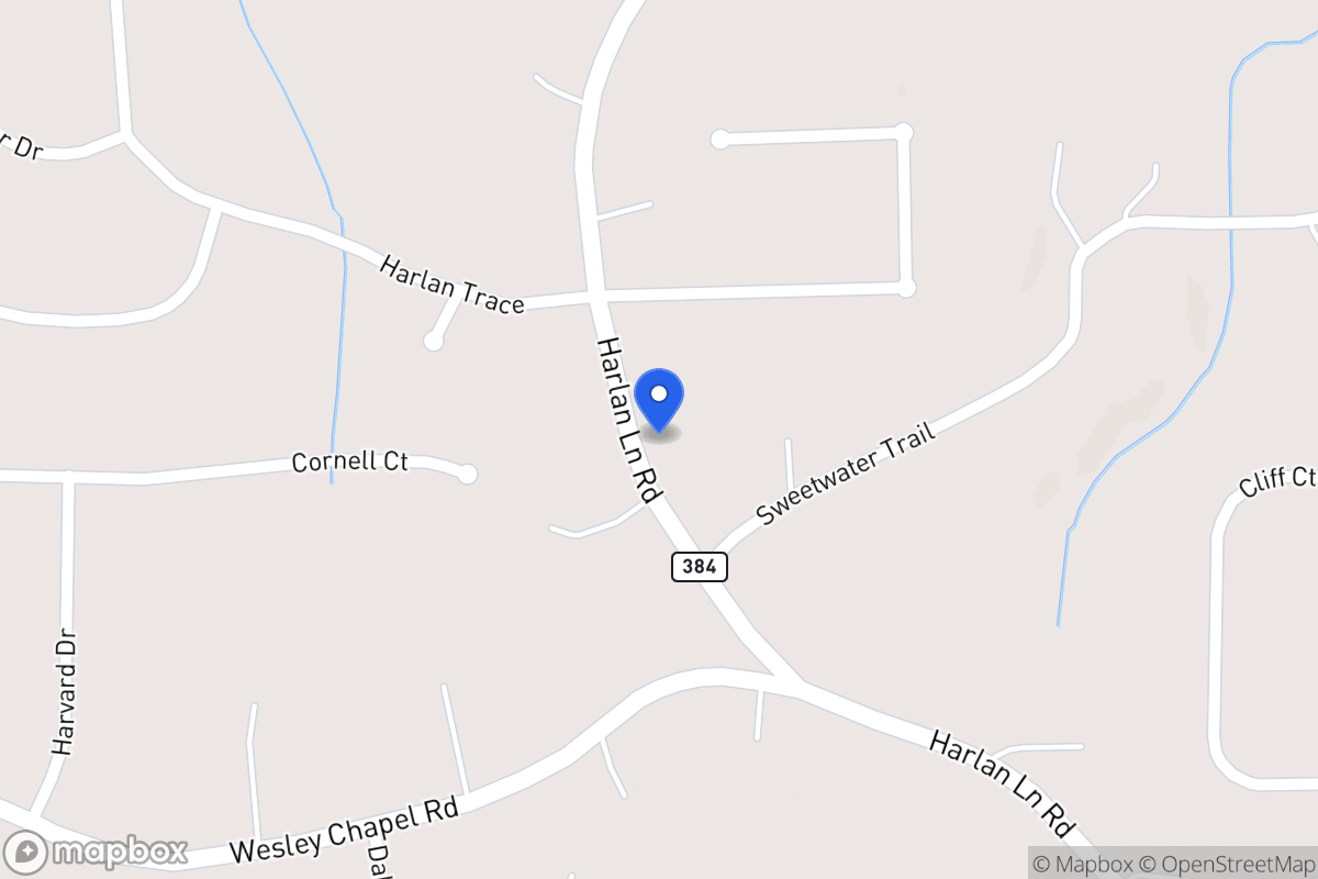 Map of 851 Harlan Lane Rd