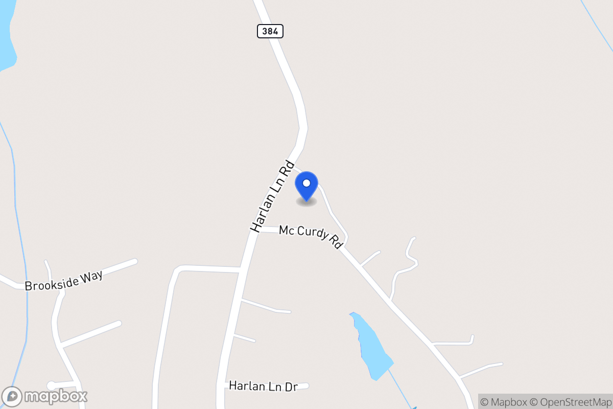 Map of 385 Harlan Lane Rd