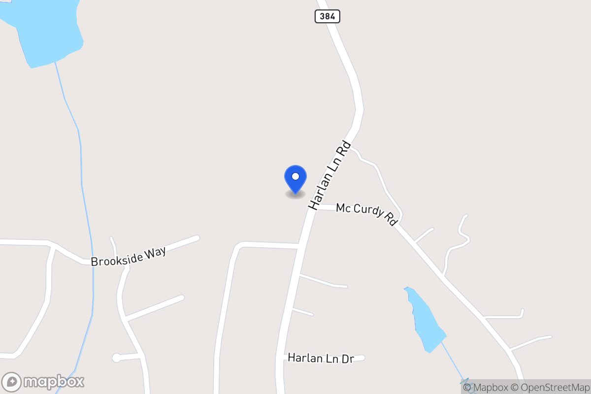 Map of 328 Harlan Lane Rd