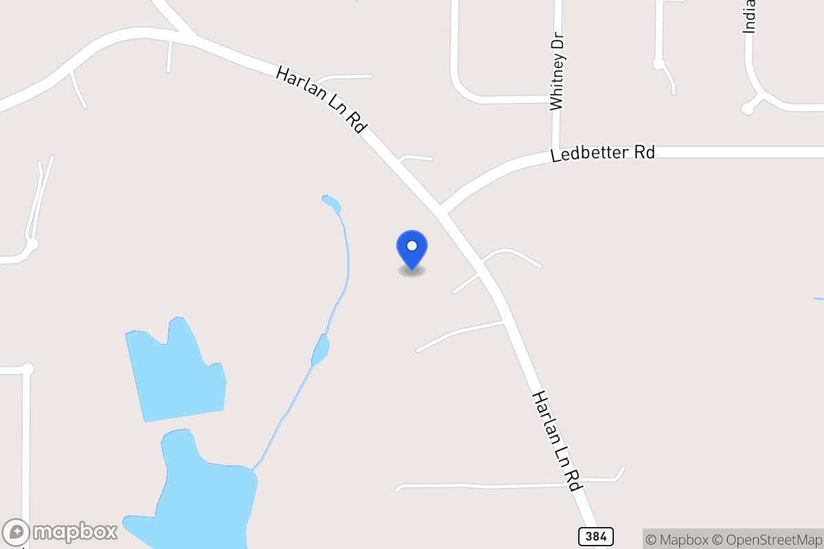 Map of 628 Harlan Lane Rd