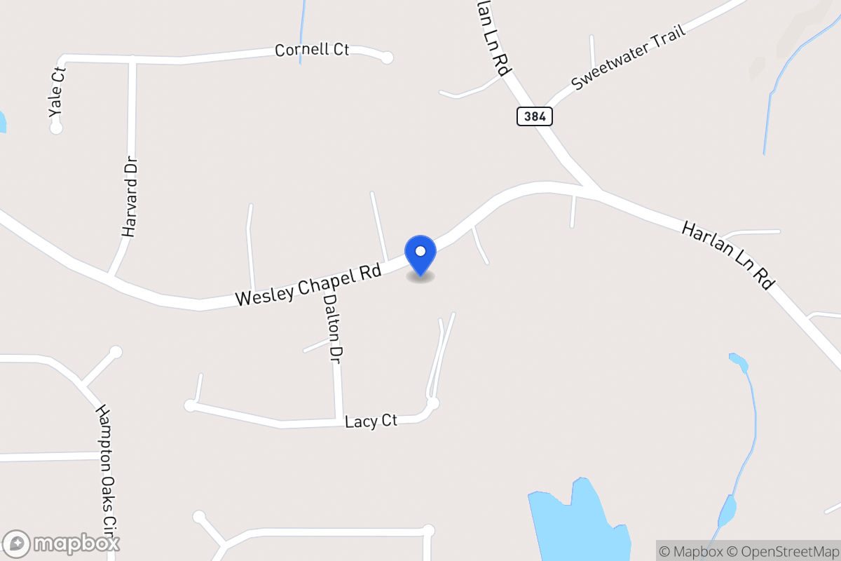 Map of 733 Wesley Chapel Rd
