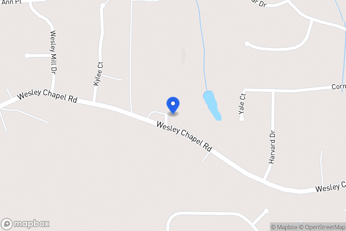 Map of 448 Wesley Chapel Rd