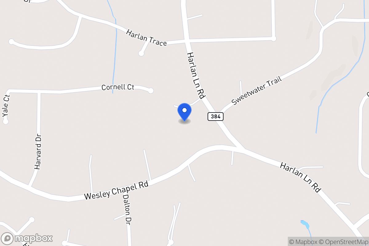 Map of 838 Harlan Lane Rd