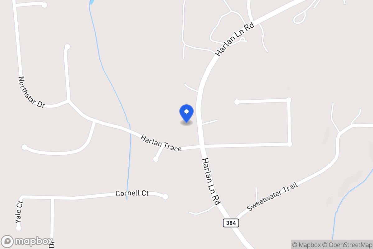 Map of 890 Harlan Lane Rd