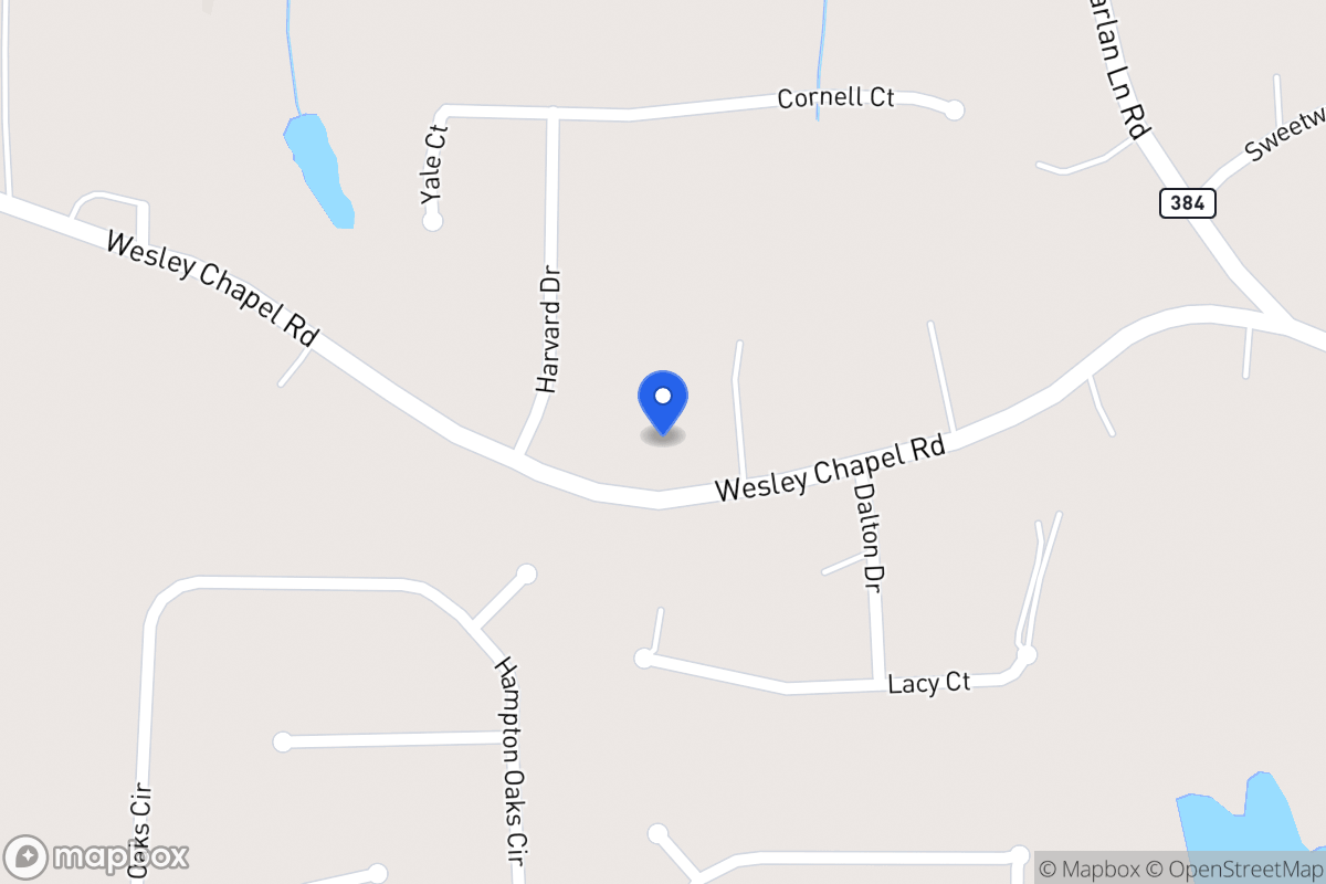 Map of 636 Wesley Chapel Rd