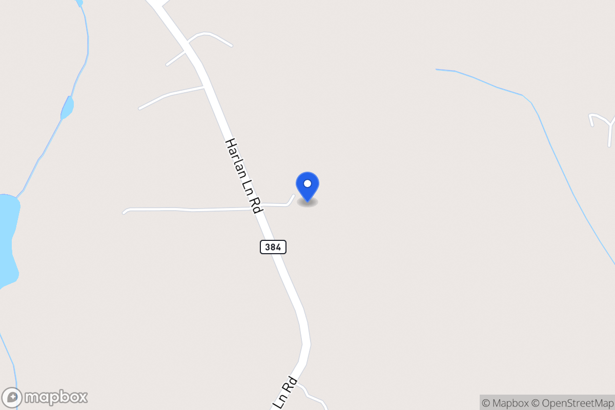 Map of 497 Harlan Lane Rd