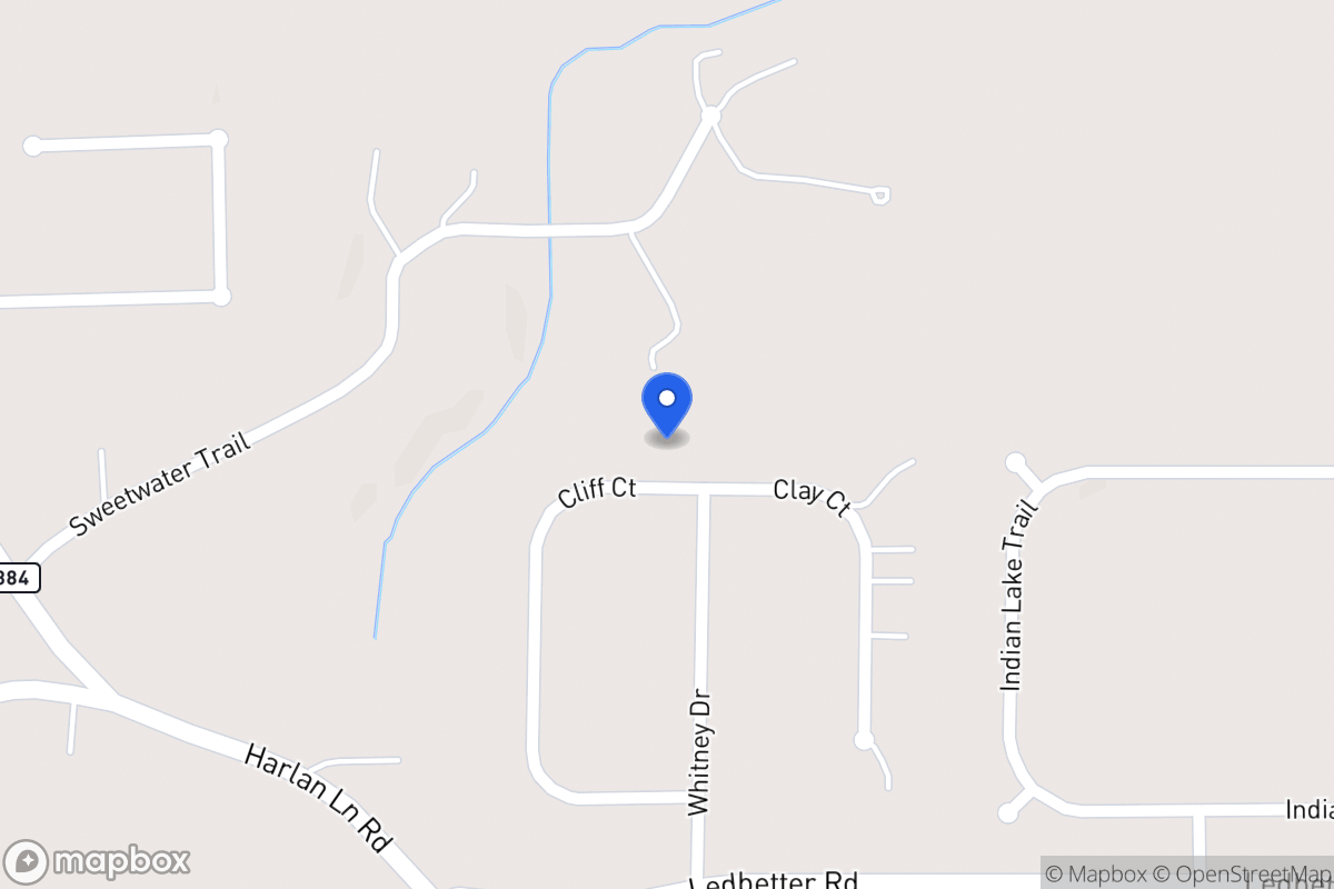Map of 164 Cliff Ct