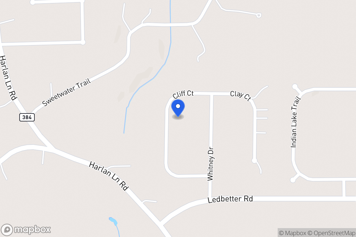 Map of 107 Cliff Ct
