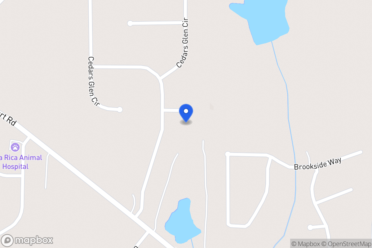 Map of 19 Cedars Glen Ct