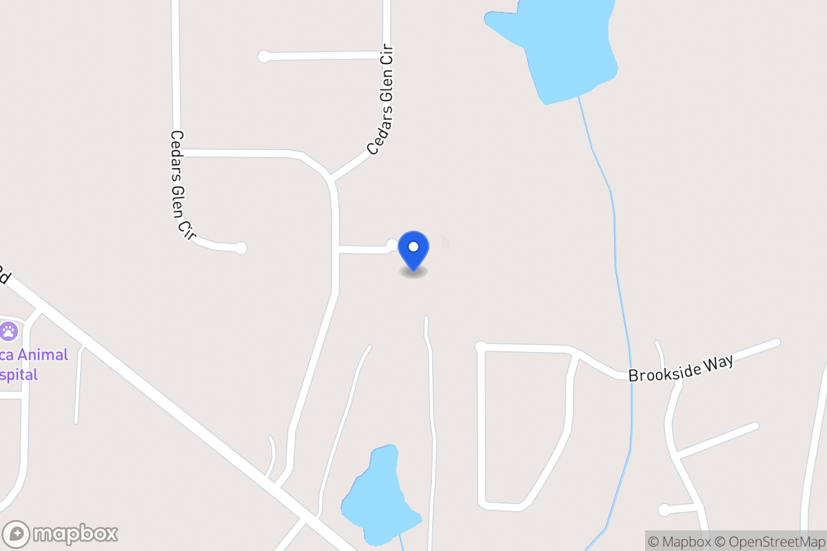 Map of 25 Cedars Glen Ct
